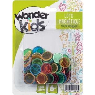 Loto magnétique 100 pions Wonderkids - Jouets à partir de 6 ans Wonderkids