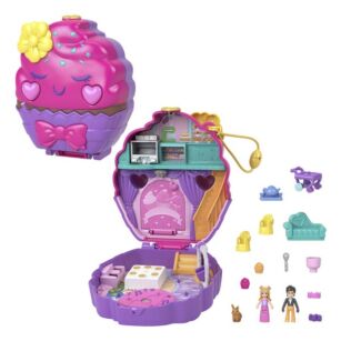 Coffret cupcake Polly Pocket - Peluches et poupées Mattel