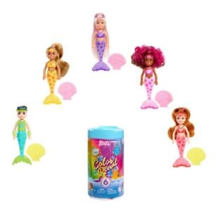 Poupée Coffret Barbie Color reveal Sirène Modèle aléatoire - Cadeaux  Enfants Mattel