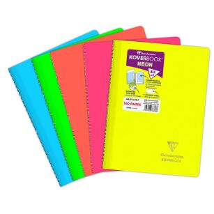 Cahier ligné Koverbook Neon A4 160 pages Clairefontaine Modèle