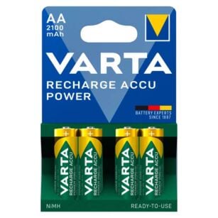 4 piles rechargeables AA/LR6 Varta - Piles rechargeables Varta