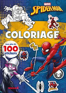 Marvel - Coloriage avec plus de 100 stickers (Captain Marvel et