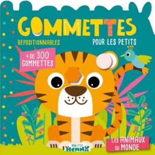 Mon P'tit Hemma - Gommettes pour les petits - Les animaux du monde - + de  300 gommettes repositionnables - Gommettes et stickers