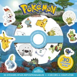Pokémon - Pochette de stickers épais repositionnables - Défis et  cherche-et-trouve à créer ! - Coloriages Pokémon