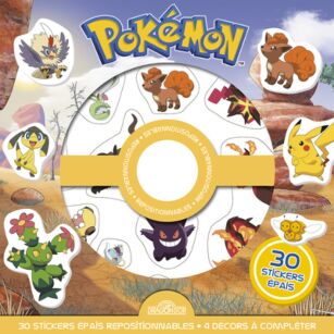 Pokémon - Pochette de stickers épais repositionnables - Des scènes de  cherche-et-trouve à créer à l'infini ! - Coloriages Pokémon