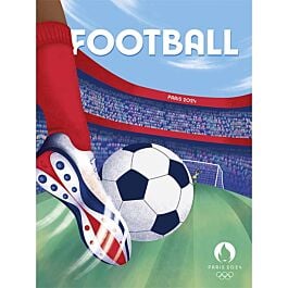 Affiche officielle Football 30x40 cm JO Paris 2024 