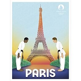 Affiche Paris Champ-de-Mars 30x40 cm JO Paris 2024 