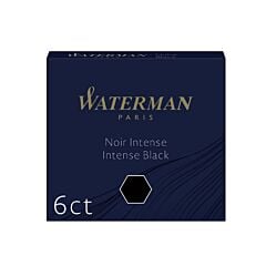 Etui 6 cartouches courtes noir Waterman