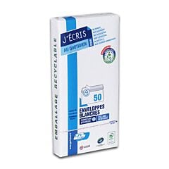 50 enveloppes DL 110 x 220 mm 75g GPV