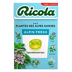 Ricola boîte de 50g Alpin fresh sans sucre