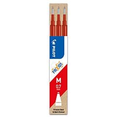 Lot 3 recharges stylo roller rouge moyen FriXion Pilot