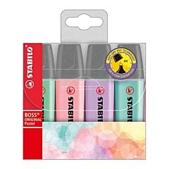 Etui 4 surligneurs Pastel Stabilo