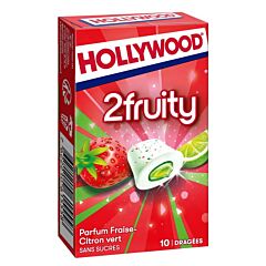 Hollywood Max fraise citron vert sans sucres - 10 dragées