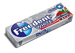 Freedent White fraise - 10 dragées 
