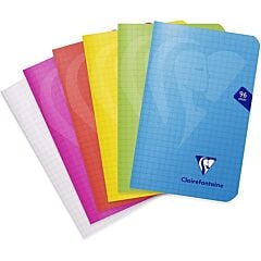 Carnet Mimesys 9 x 14 cm 96 pages Q.5x5 Clairefontaine Coloris Aléatoire