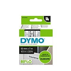 Étiquettes plastique D1 12 mm x 7 m Dymo