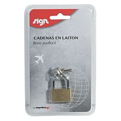 Cadenas à clé laiton 30 mm