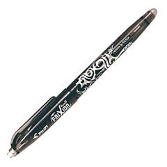 Stylo roller effaçable noir pointe fine FriXion Pilot