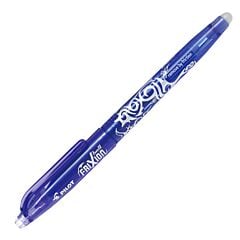 Stylo roller effaçable bleu pointe fine FriXion Pilot