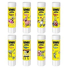 UHU bâton de colle blanche Bob l'Eponge 21 grs - Modèle aléatoire