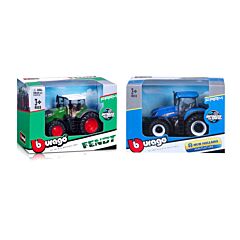 Tracteur Fendt ou New Holland à friction Burago Modèle Aléatoire