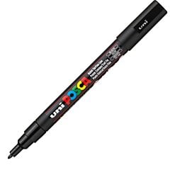 Marqueur peinture noir pointe fine Posca
