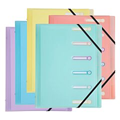 Trieur 3 rabats 6 compartiments Pastel Exacompta