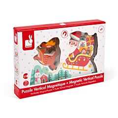Puzzle magnétique Le traineau du Père Noël Janod
