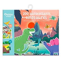 200 autocollants dinosaures 