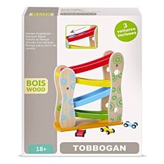 Toboggan en bois 3 voitures