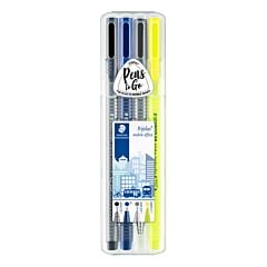 Étui chevalet 4 Stylos Triplus Staedtler