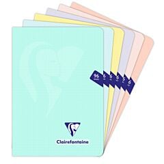 Carnet Mimesys Pastel 14,8 x 21 cm 96 pages Q.5x5 Clairefontaine