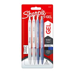 Lot de 4 Stylos gel Pointe moyenne Sharpie S-Gel