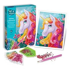 Tableau à diamanter Licorne Art & Créations
