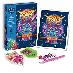 Tableau à diamanter Hibou Sentosphè