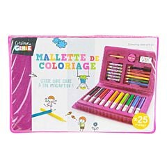 Mallette de coloriage 25 pièces