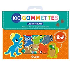 Ma pochette de 100 gommettes : Les dinosaures Auzou