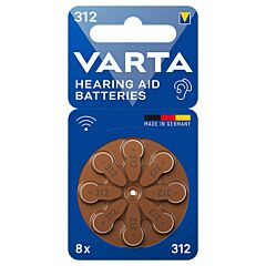 8 piles auditives 312 Varta