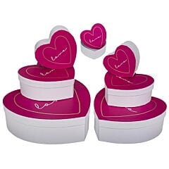 Set de 6 boîtes cadeau Love 23,5 cm
