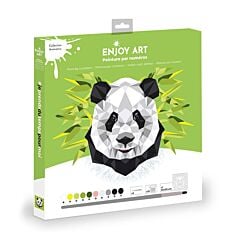 Peinture par numéros Panda 30x30cm Enjoy Art