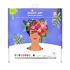 Peinture par numéros Flower Power Frida 30x30cm Enjoy Art