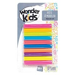 10 batons pâte à modeler fluo