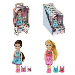 Valisette poupée Lily voyage 14cm Modèle Aléatoire