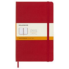 Carnet ligné rouge écarlate couverture rigide 13x21 cm Moleskine