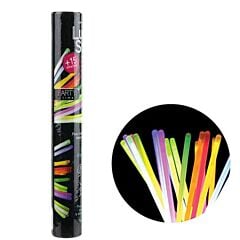 Lot de 15 Lumiostick bâtonnets fluorescents multicolores