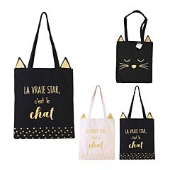 Tote bag Chat Modèle Aléatoire