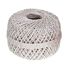 Pelote de fil métallisé argent 20mx1mm Clairefontaine