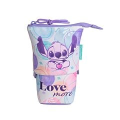 Trousse rétractable Stitch en tissu coloris Pastel