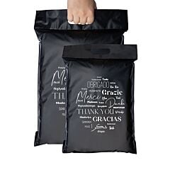 Lot 40 pochettes d'expédition avec poignée et emplacement pour bordereau Emballax