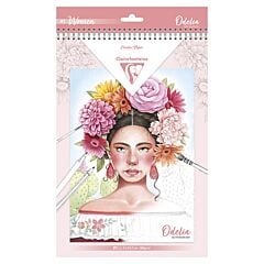 Bloc coloriage multi-techniques 20 feuilles A4 Les femmes Odelia Clairefontaine